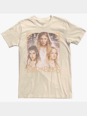 NEW! JUNIORS LORD OF THE RINGS EOWYN ARWEN GALADRIEL WOMENS TEE T-SHIRT SIZE XS